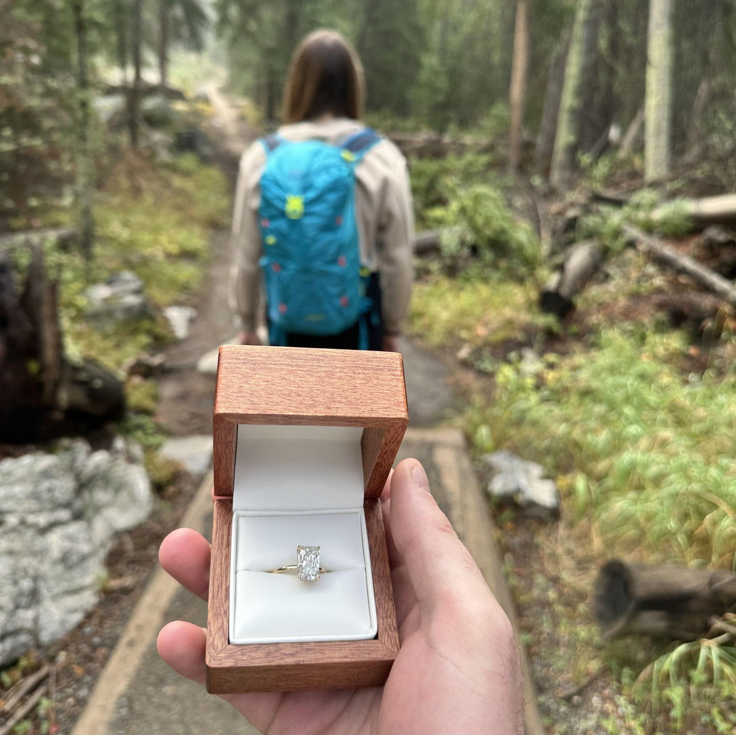 Tyler was very sneaky before proposing!
