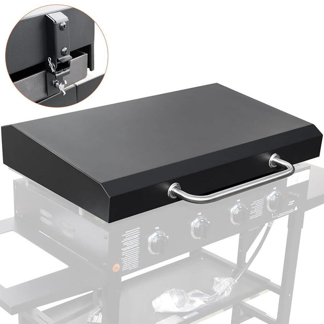 QuliMetal Upgraded Griddle Lid for 36" Blackstone Griddle with Durable Handle, Griddle Hard Cover Hinged Lid for 36 Inch Blackstone Models 1554 1863 1825 1818 1565 1560 2149 1841 1866 2122 2151 2177