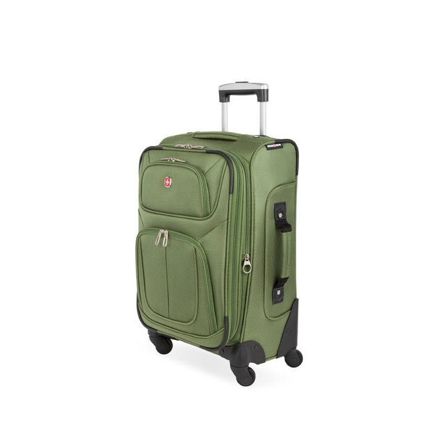 SwissGear Sion Softside Expandable Luggage, Evergreen, Carry-On 21-Inch