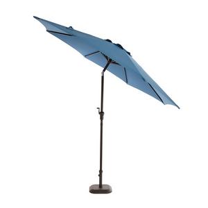 9 ft. Steel Tilt Patio Umbrella in Denim