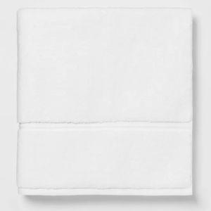 Threshold Spa Plush Oversized Bath Towel in color White