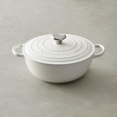 Le Creuset Cast-Iron Soup Pot, 4 1/2-Qt., Matte White