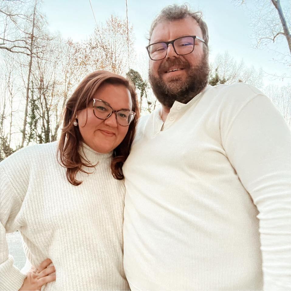 One time we wore matching sweaters to hang out with our friends Steve & Noelle just because we knew they'd get a kick out of it. We snapped this iconic photo that night.