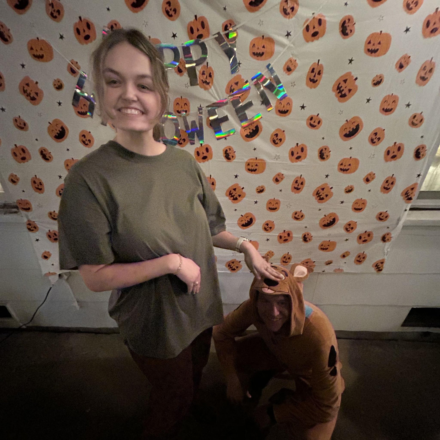 Scooby and Shaggy reported for duty at Halloween.