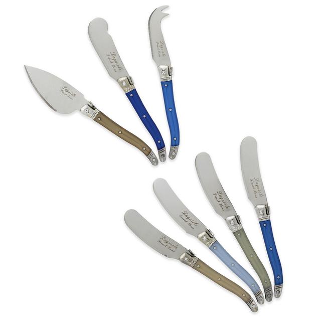 Laguiole® by French Home 7-Piece Cheese Set in Blue/Ivory