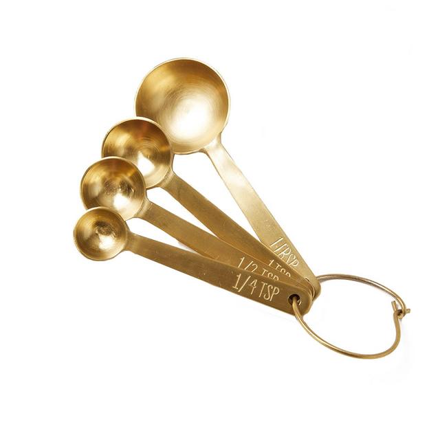 Farmhouse Pottery Stowe Measuring Spoons Brushed Gold
