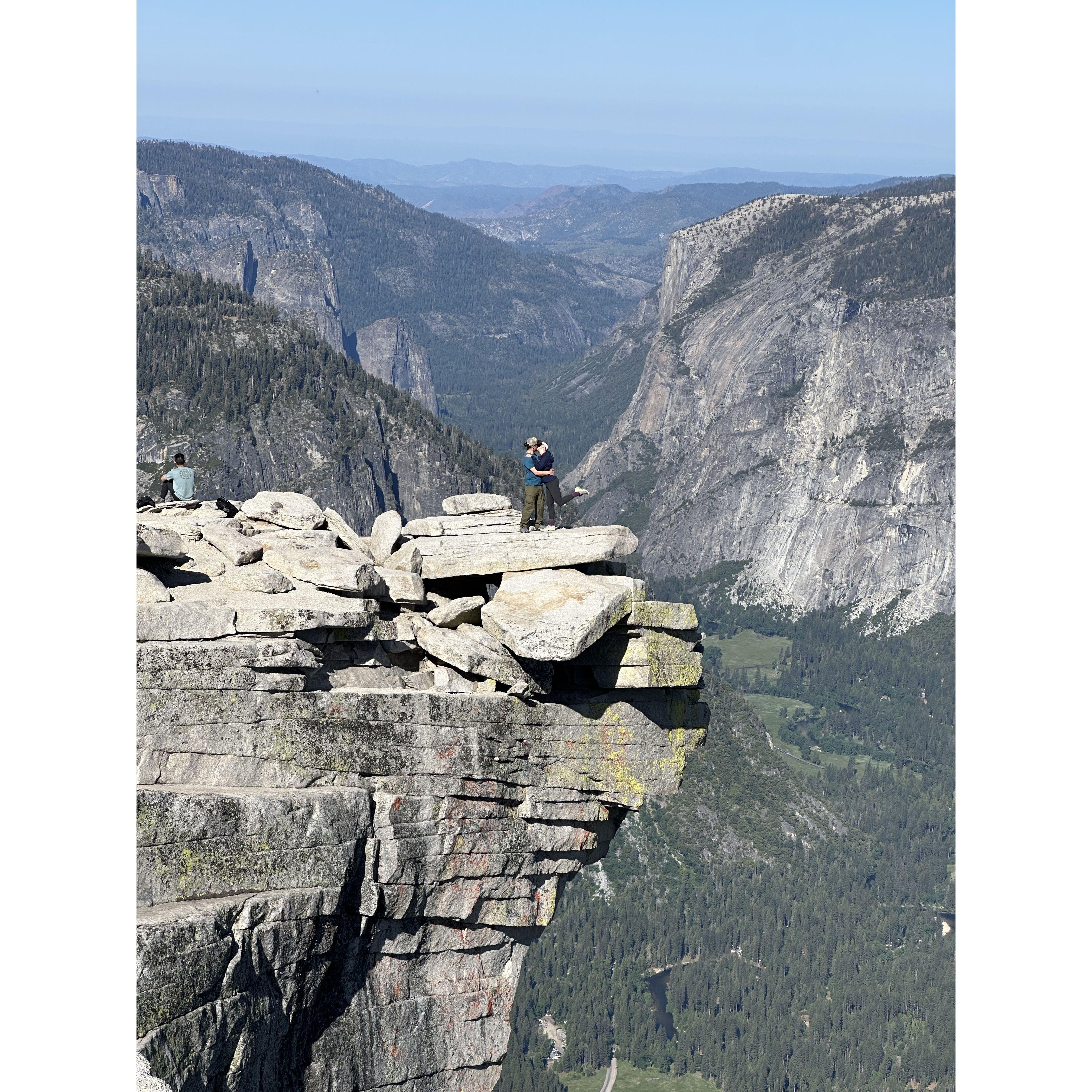 From the top of Half Dome, Yosemite, CA.