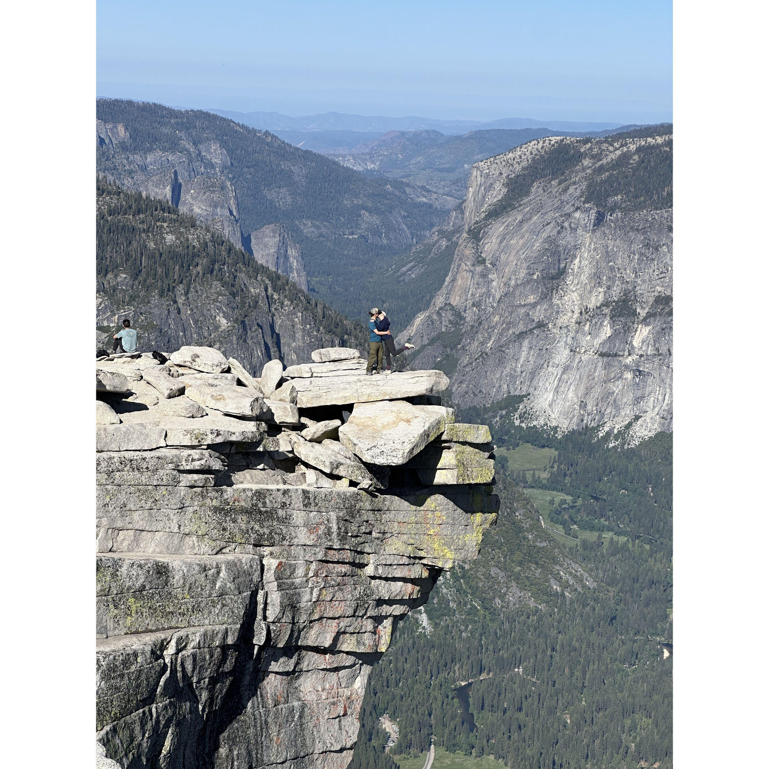 From the top of Half Dome, Yosemite, CA.