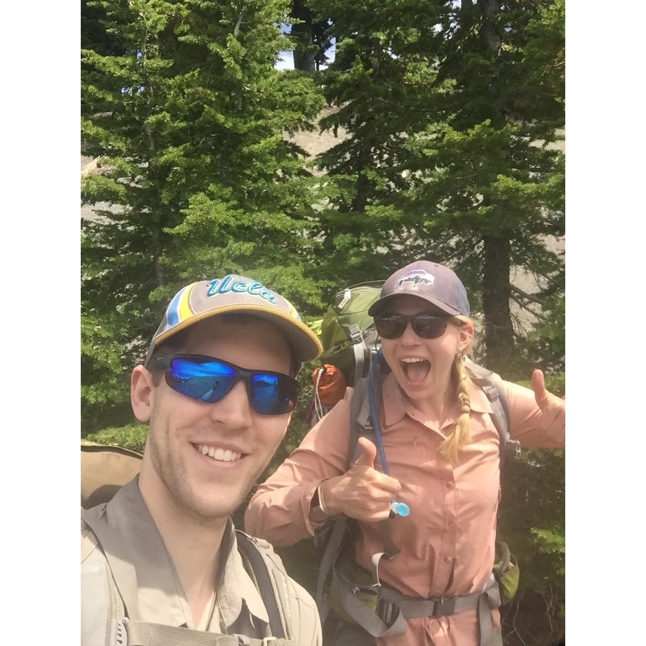 Celebrating 1 year together along the PCT