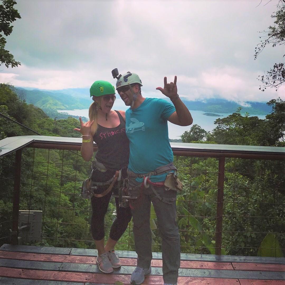 Zip-lining through Costa Rica