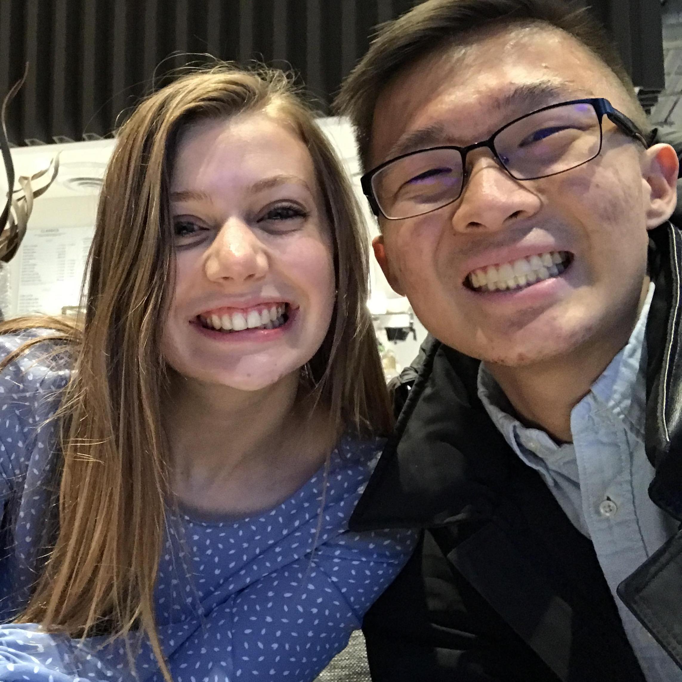 Our one-year dating anniversary!