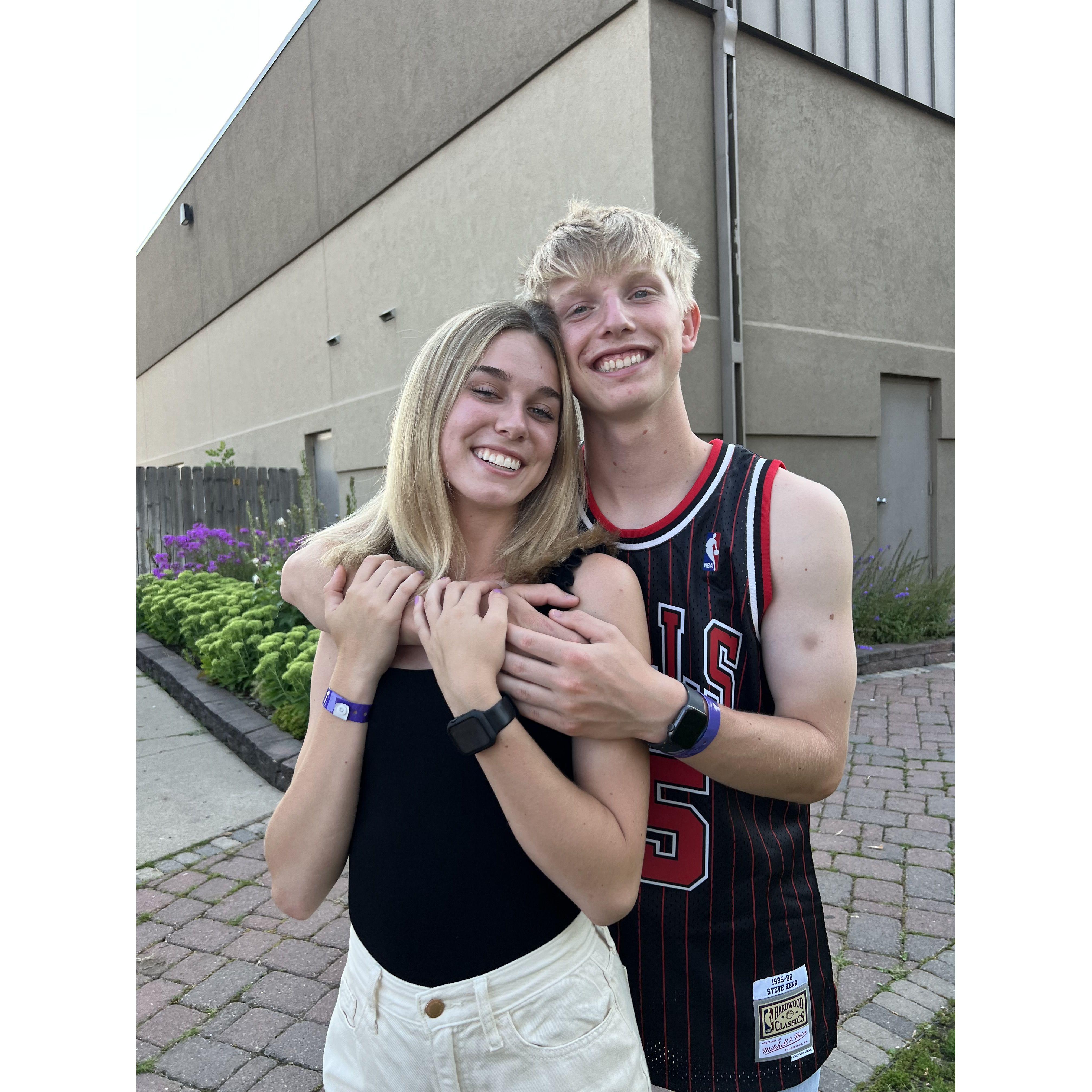 Senior year church camp.