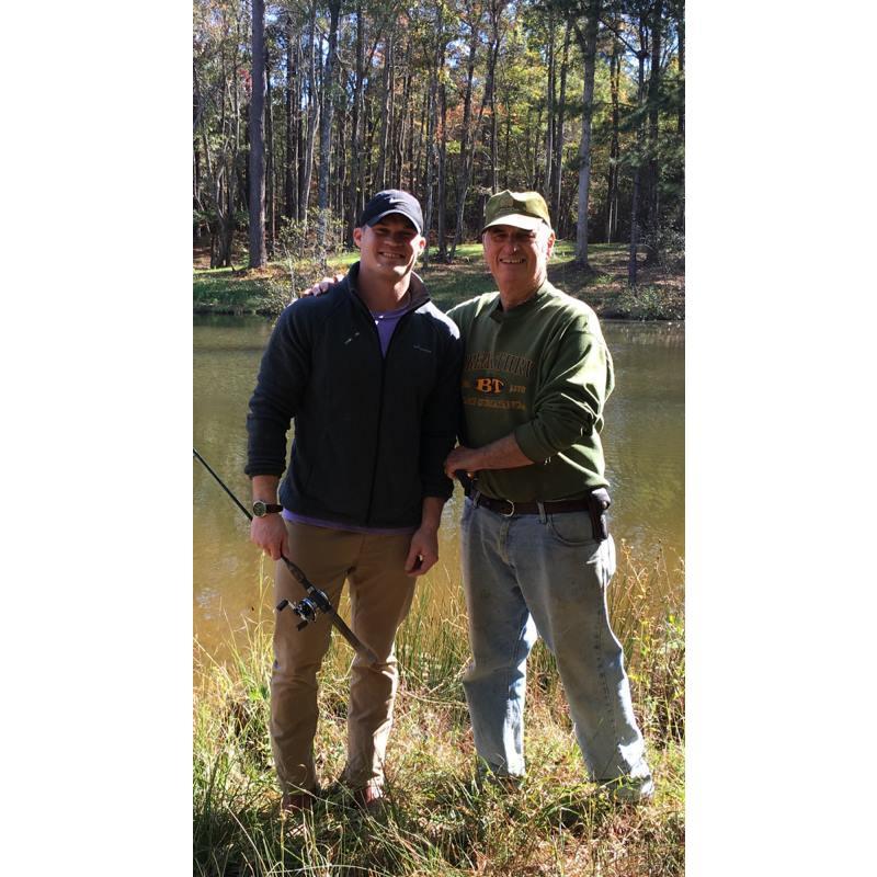 Eric and his Grandfather fishing.