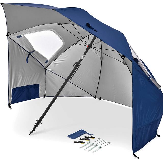 Sport-Brella Premiere UPF 50+ Umbrella Shelter for Sun and Rain Protection (8-Foot)
