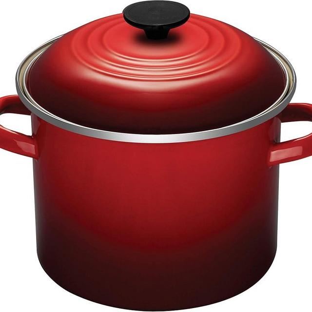 Le Creuset Enamel On Steel Stockpot, 6 qt., Cerise