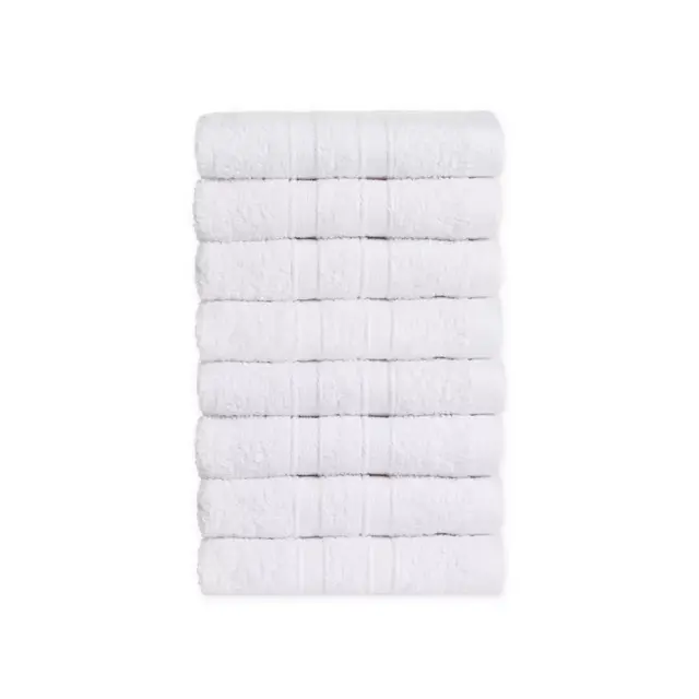 Simply Essential™ Cotton Washcloths in Bright White (Set of 8)