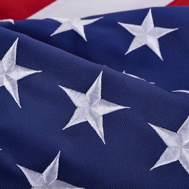 American Flags for Outside 3x5, HeavyDuty American Flag for High Wind Outdoor, UV Protected/Sewn Stripes/Embroidered Stars/Brass Grommets, US Flag Built for The Toughest Conditions