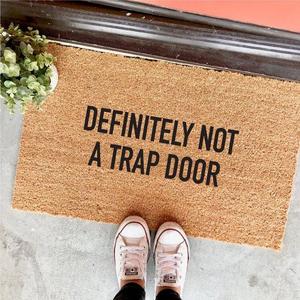 definitely not a trap door doormat