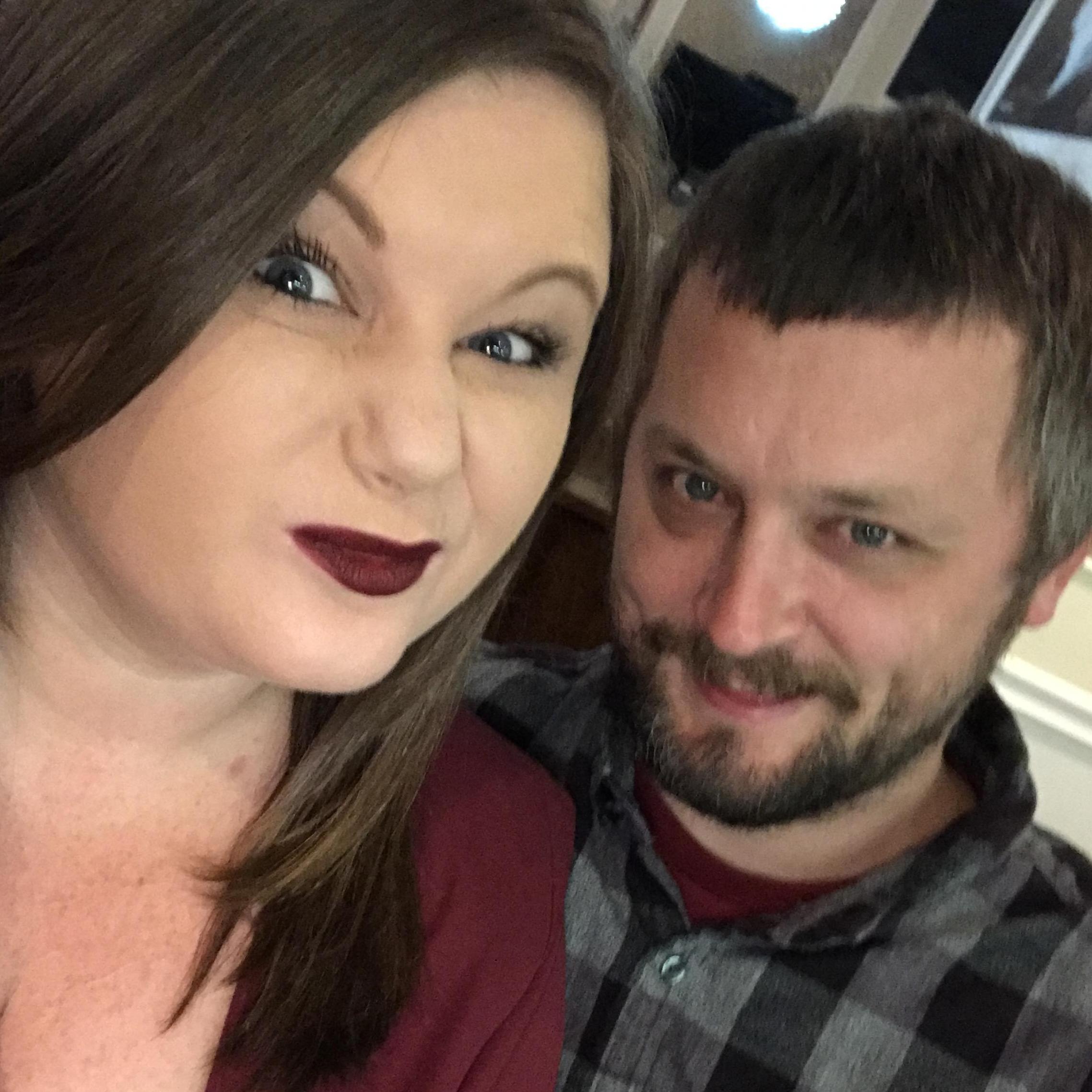 Goofing off before going to Erin's birthday dinner (2019)