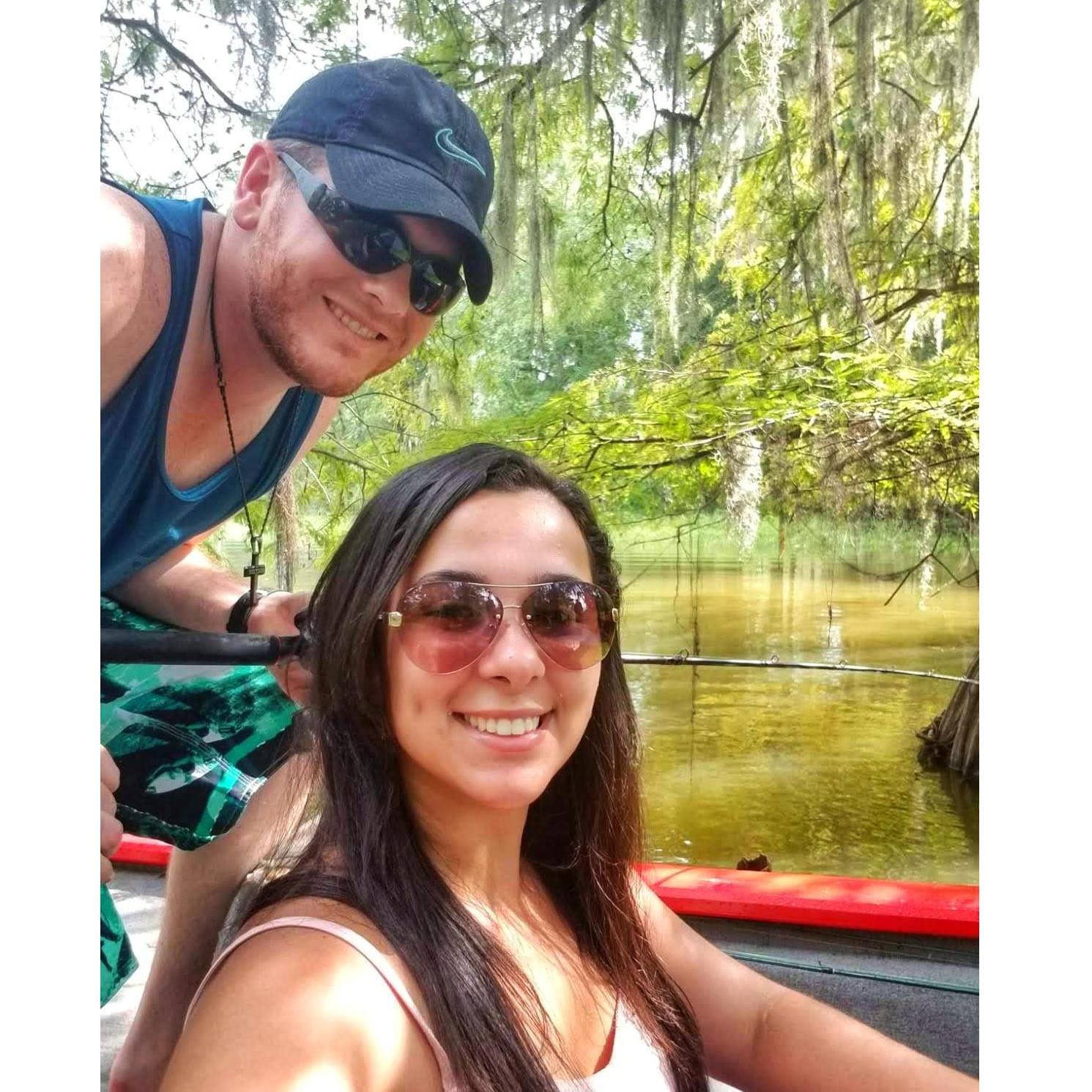 Having fun fishing!