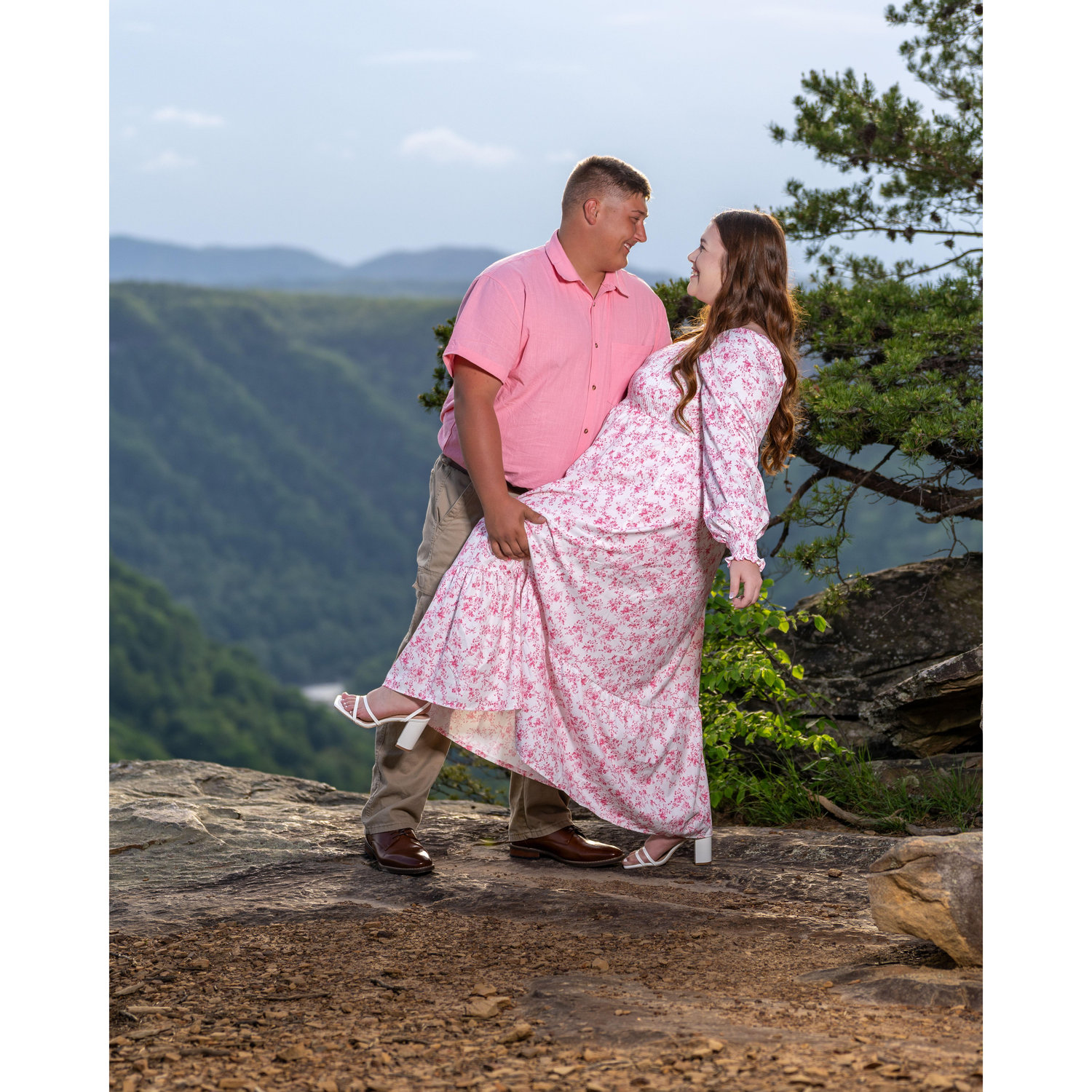 Our engagement pictures at the New River Gorge!