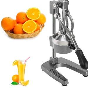 ROVSUN Commercial Grade Citrus Juicer Hand Press Manual Fruit Juicer Juice Squeezer Citrus Orange Lemon Pomegranate (Grey)