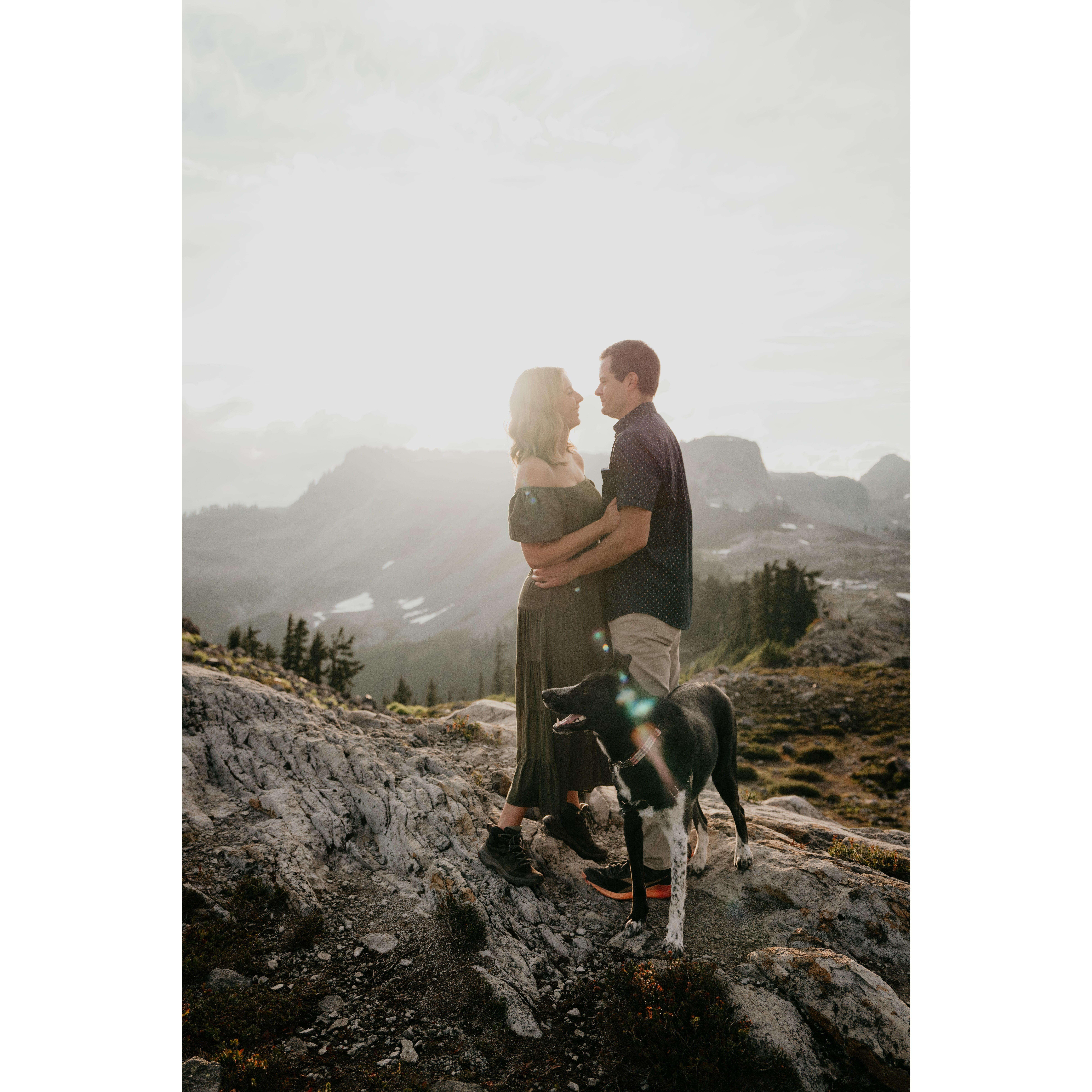 Engagement pictures in the North Cascades National Park