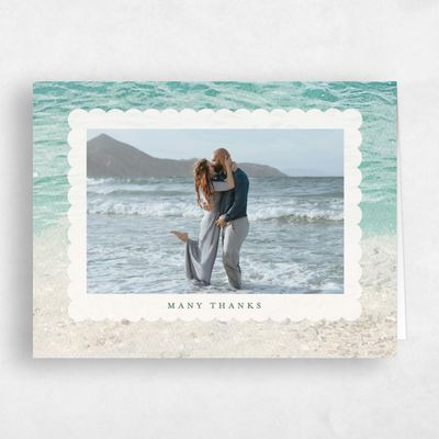 Blue Nautical Wedding Thank You - Luve Photo