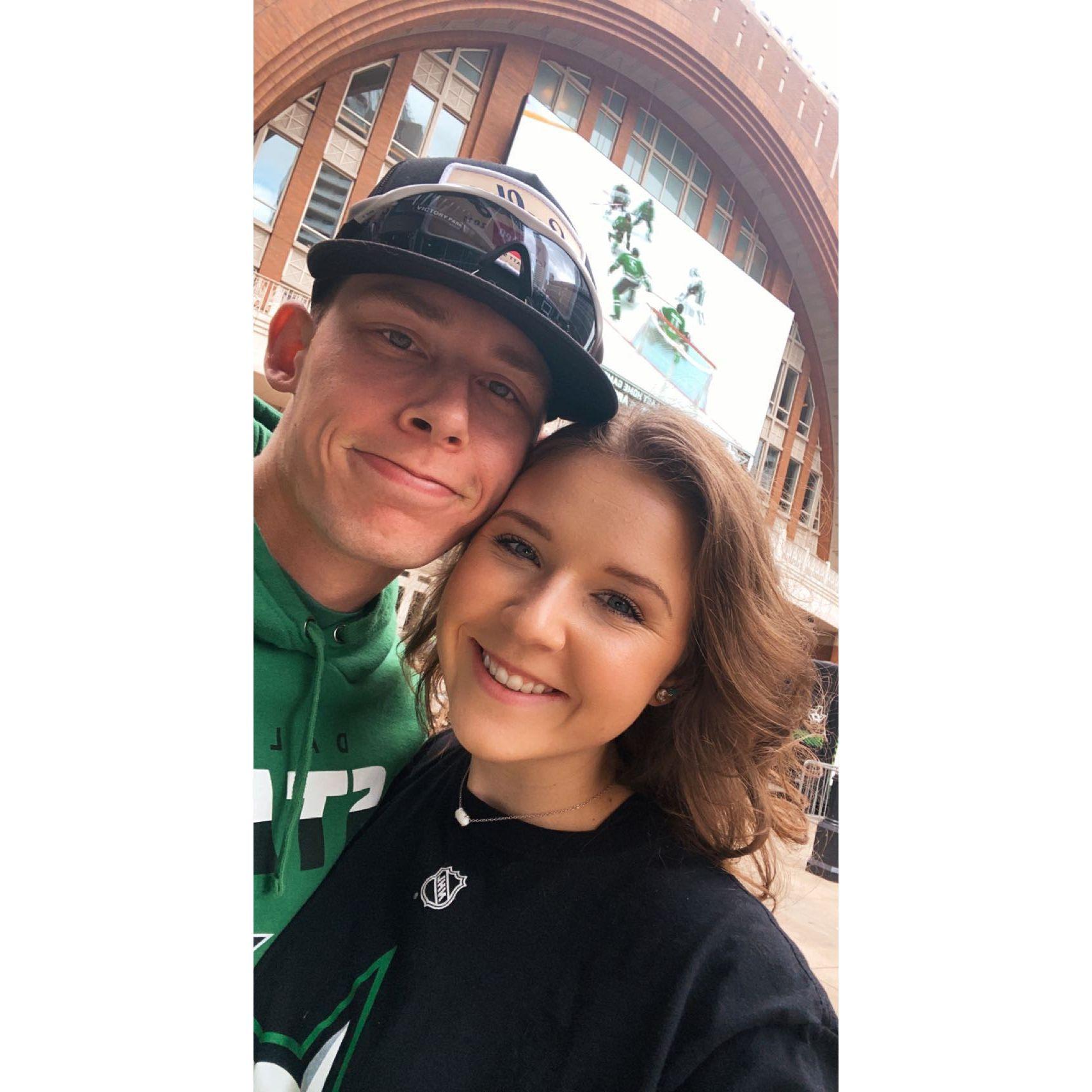 Our favorite type of date night, GO STARS!