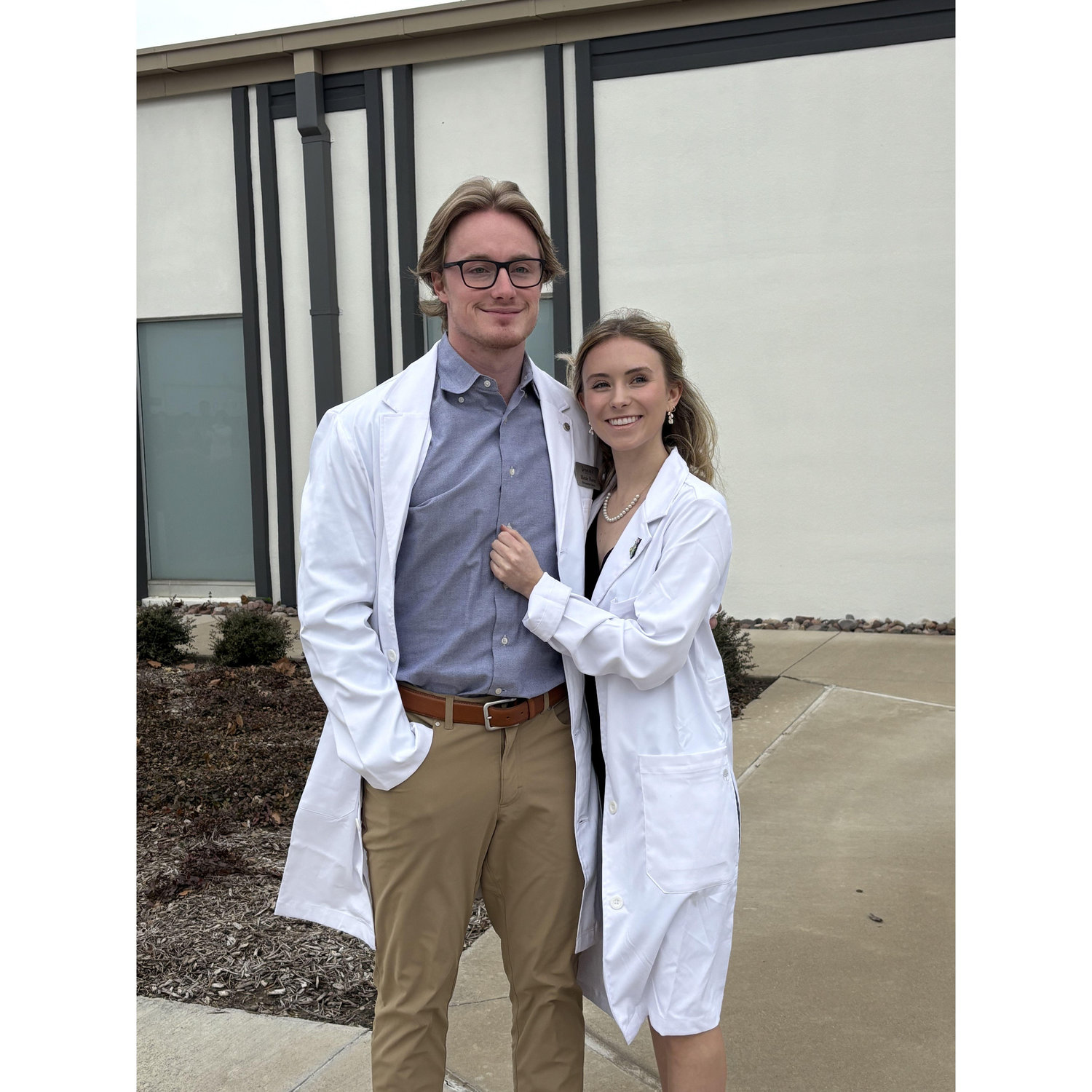 Getting our white coats together