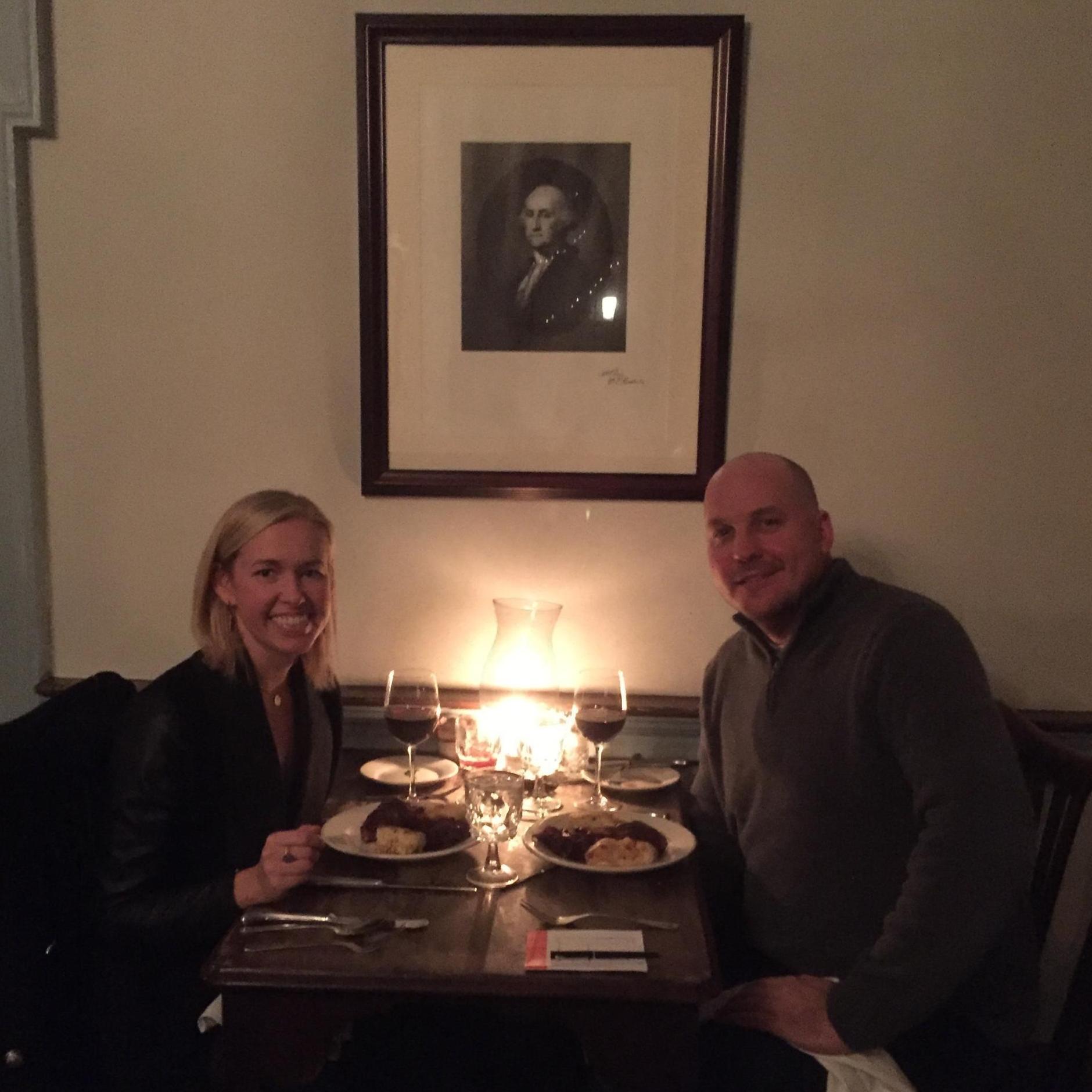 Old Town Alexandria, DC.  Found the restaurant we went to once for a high school date.