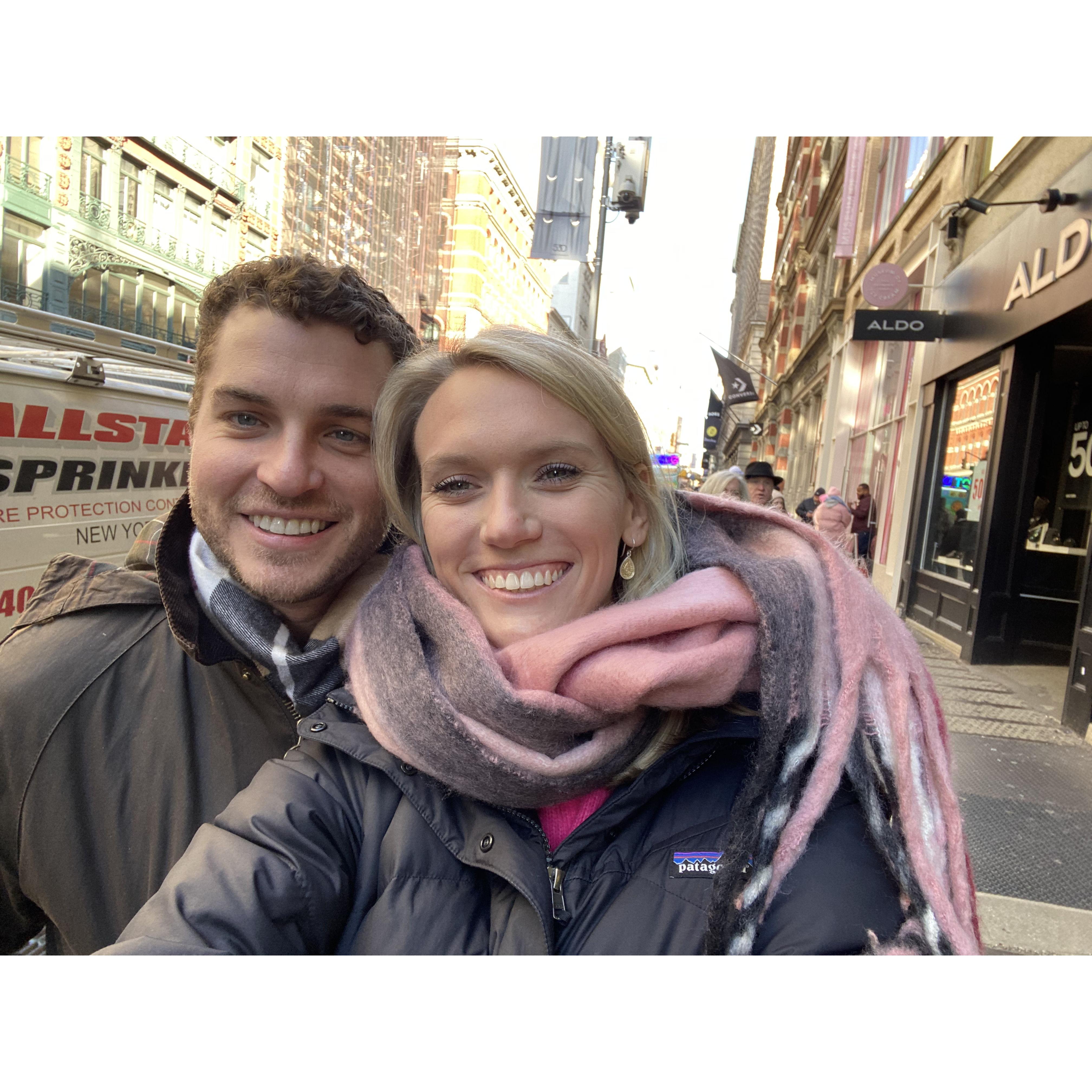 On the streets of New York!