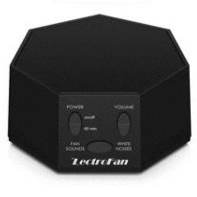 LectroFan Premium High Fidelity Noise Sound Machine with 20 Unique Non-Looping Fan and White Noise Sounds and Sleep Timer BLACK
