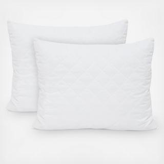 Quilted Memory Foam Cluster Pillow, Set of 2