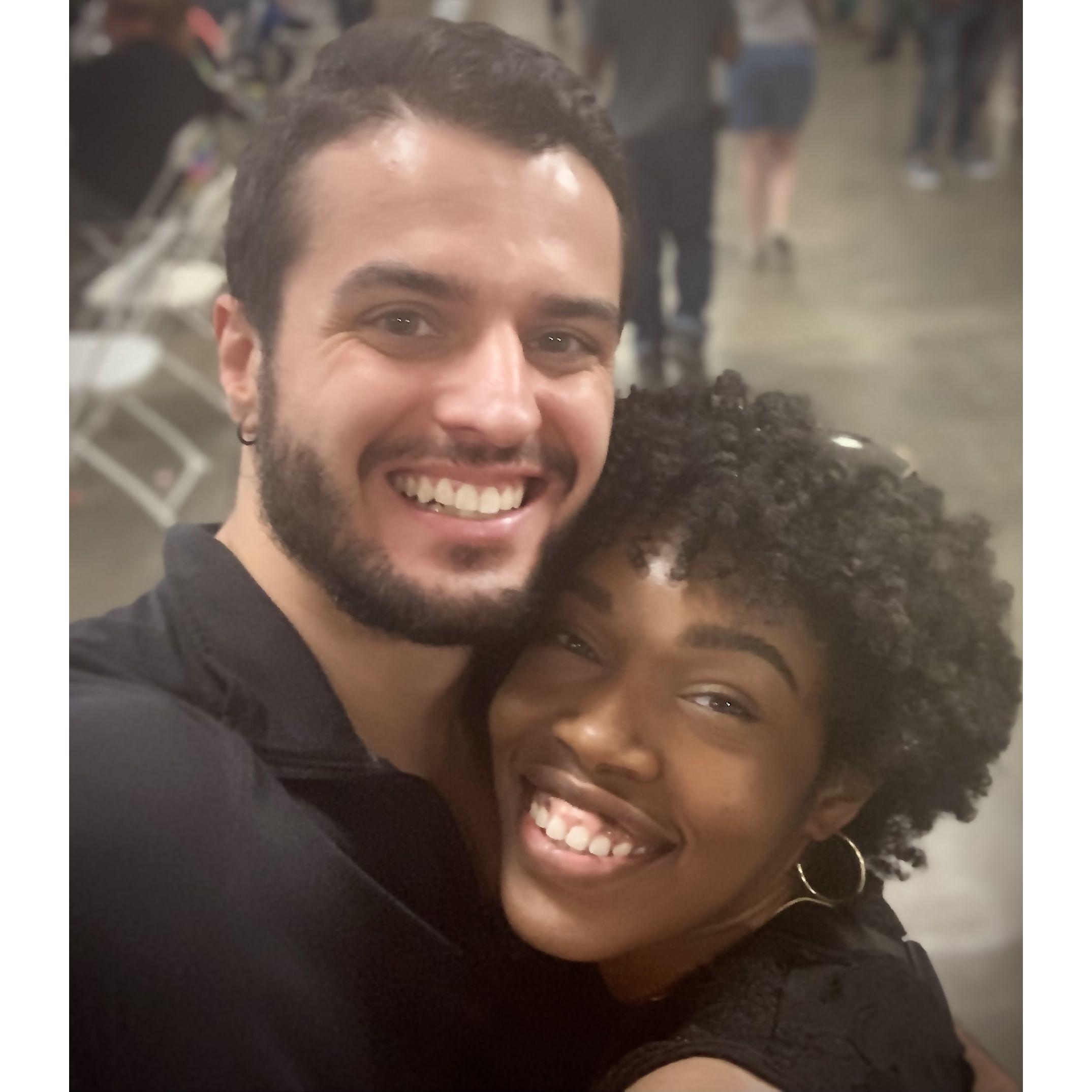 I attended a wrestling show where he winked at me and I think I knew then I kind of liked this guy...