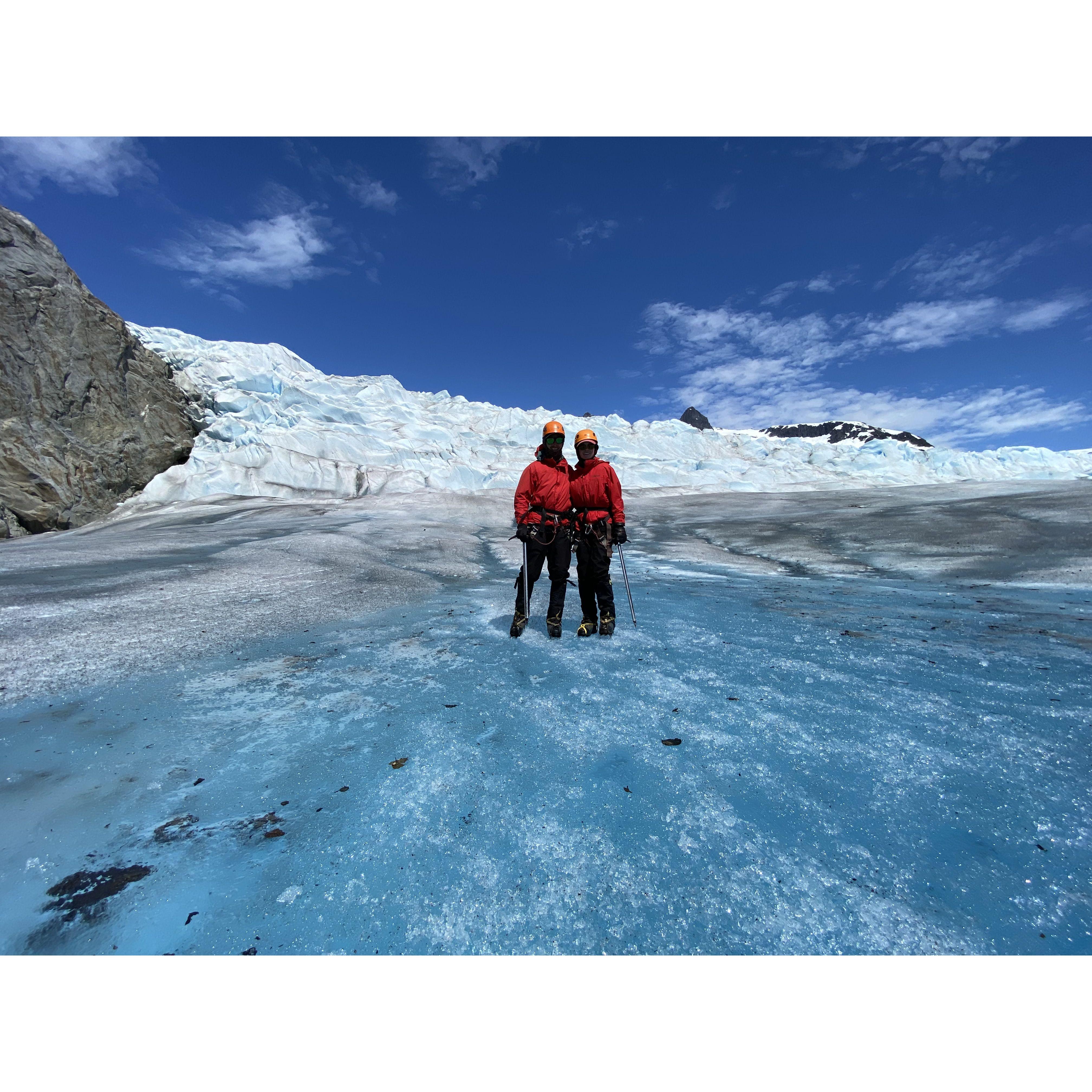 Walking on the Mendenhall Glacier!