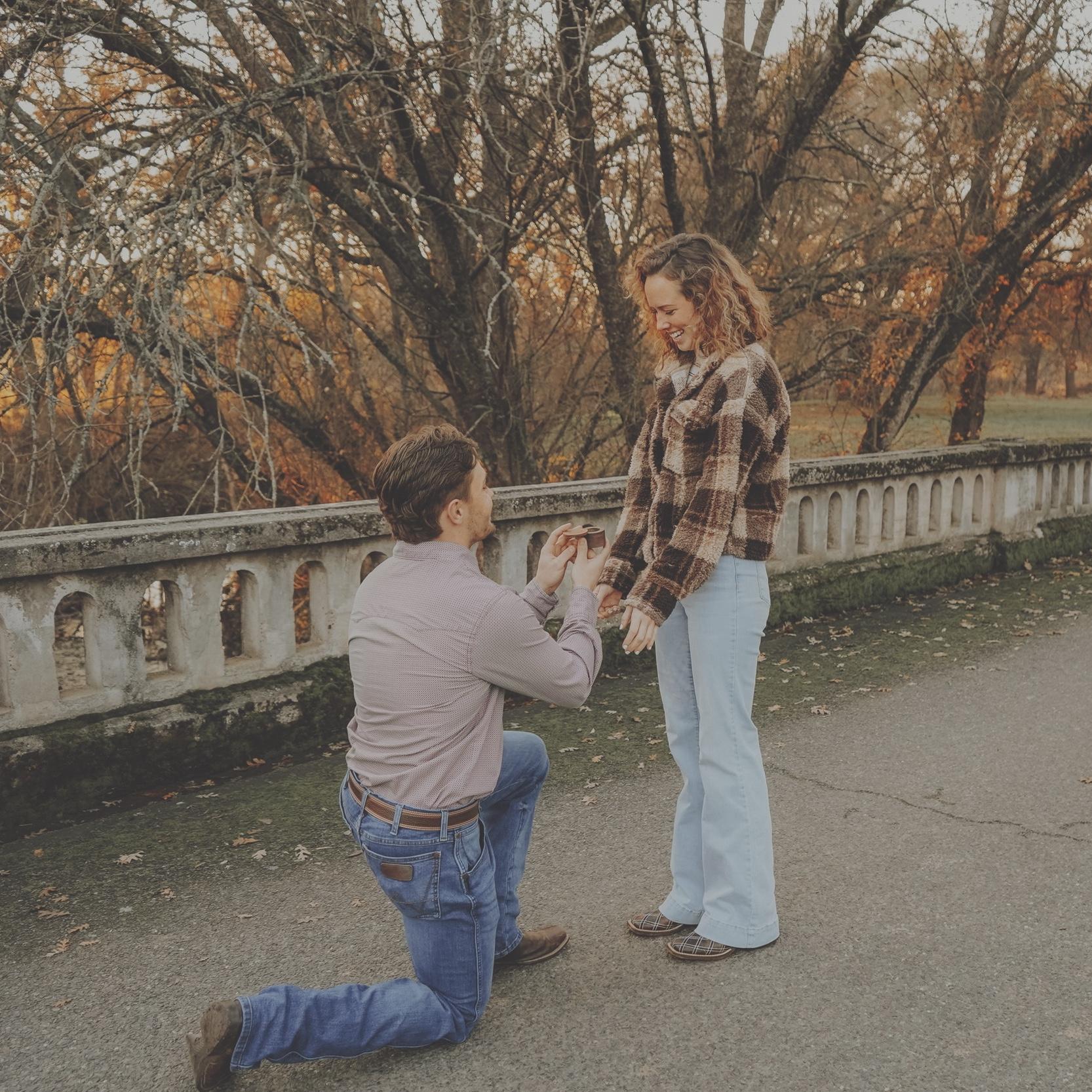 Britton Proposed on December 23rd, 2023 in front of The Slough House in Wilton, California