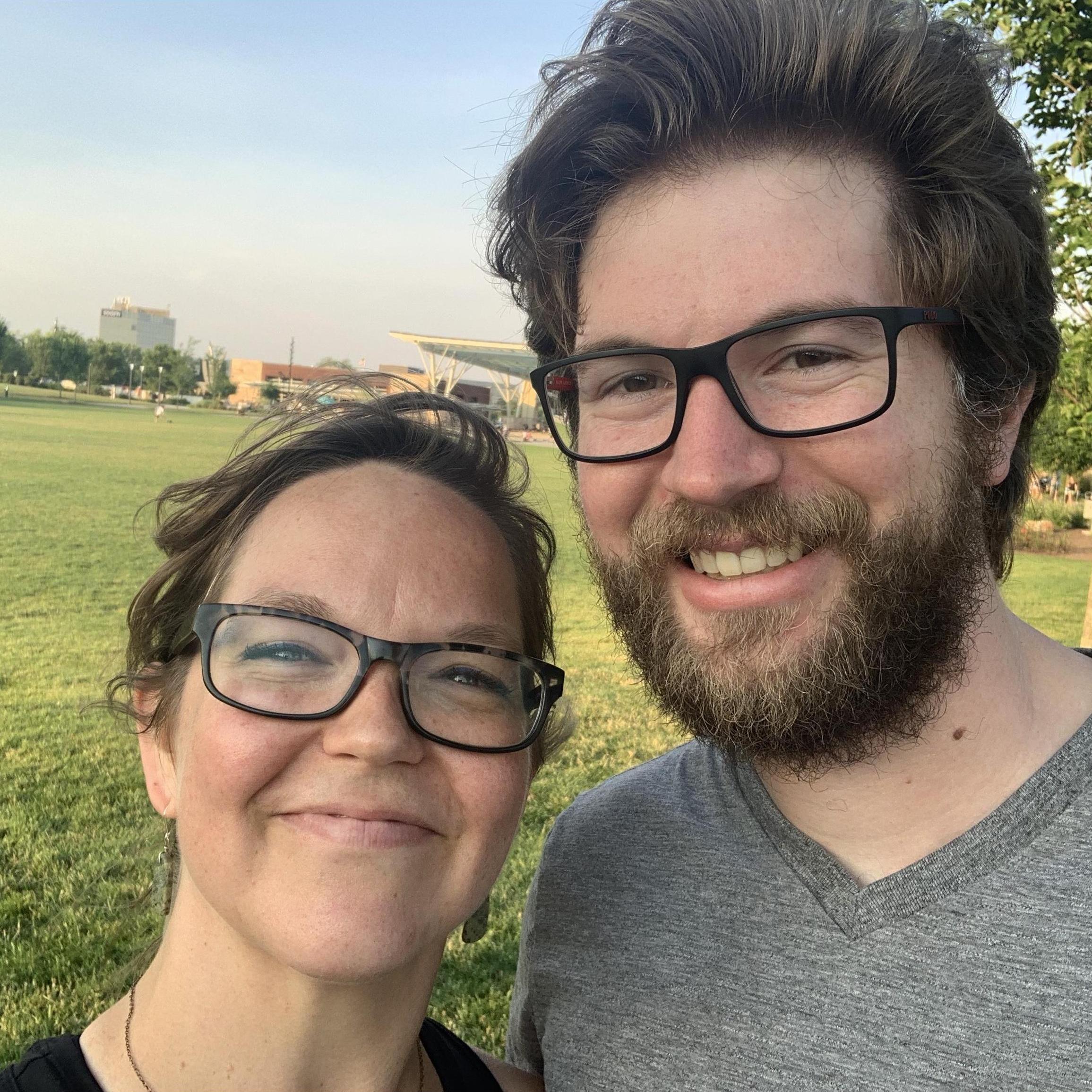 One of Erin's favorite photos of us.