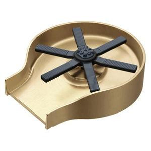 Kraus CleanMate Glass Rinser for Kitchen Sink in Spot-Free Brushed Brass