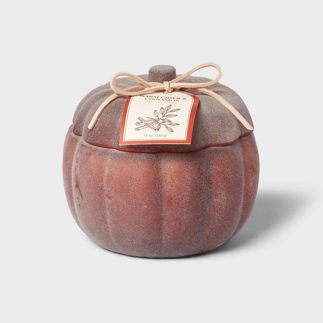 2-Wick Warm Cider and Cinnamon Pumpkin Glass Candle 12oz - Threshold™