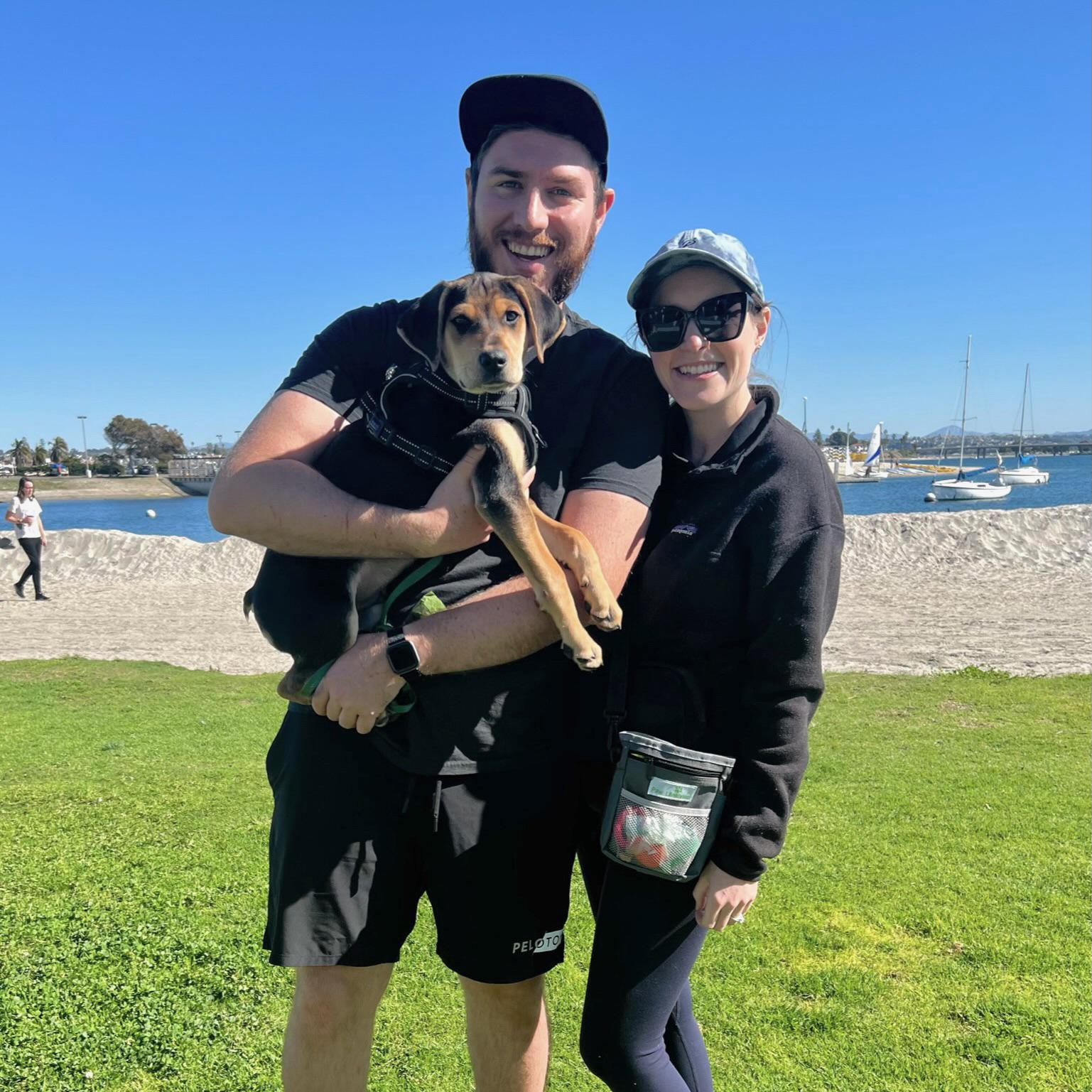 Puppy is growing fast! We think we are going to have a BIG dog on our hands!