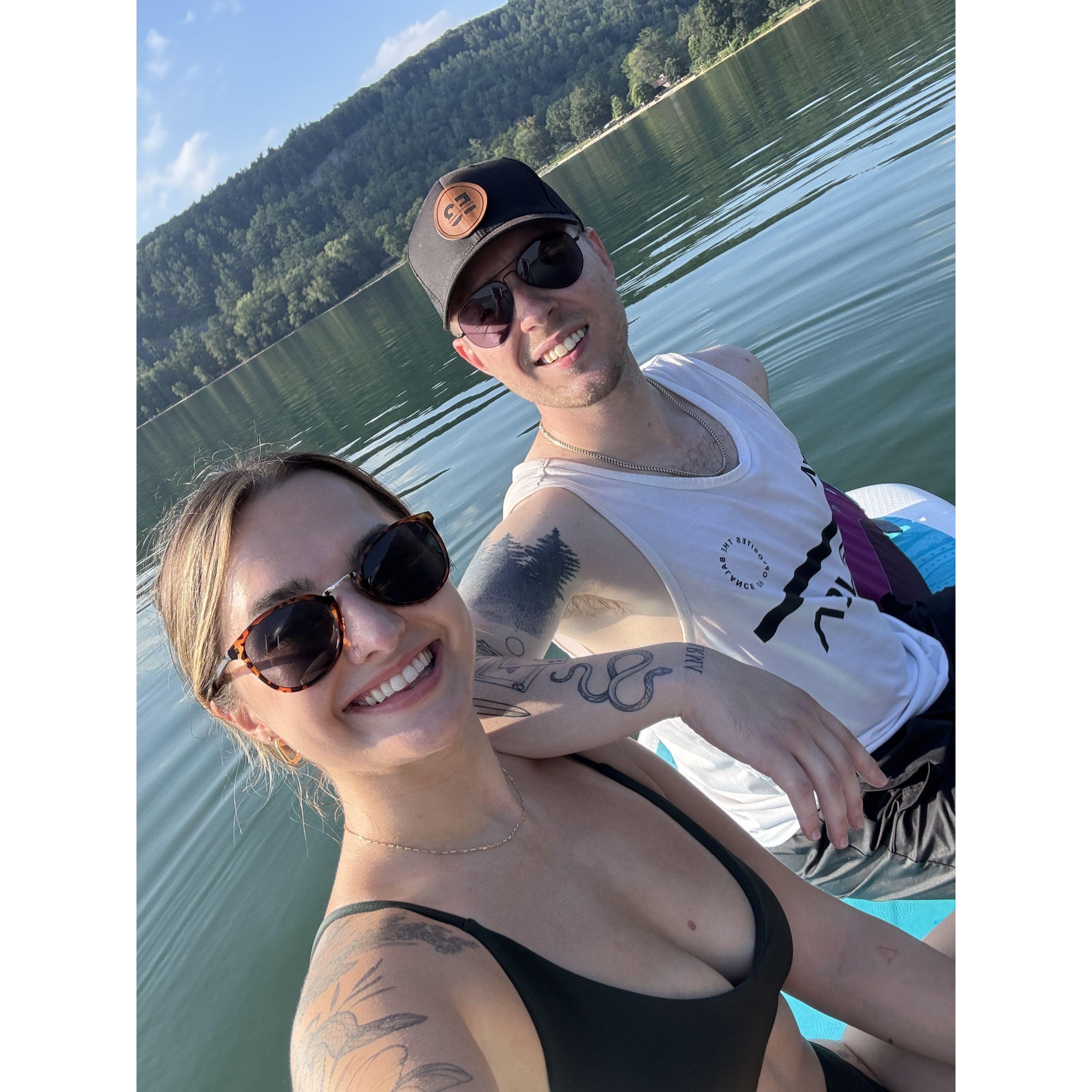 Paddle boarding on Devil's Lake, 2024