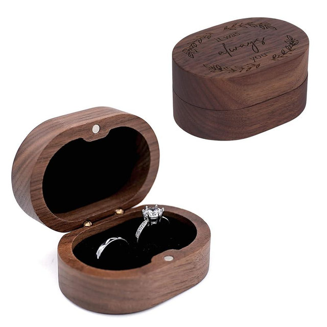 Ring Box, Wedding Ring box for Proposal, Engagement Ring Holder Gift for Wedding day, Handmade wooden Rustic Ring Box, Ring Storage Box Engagement Gift