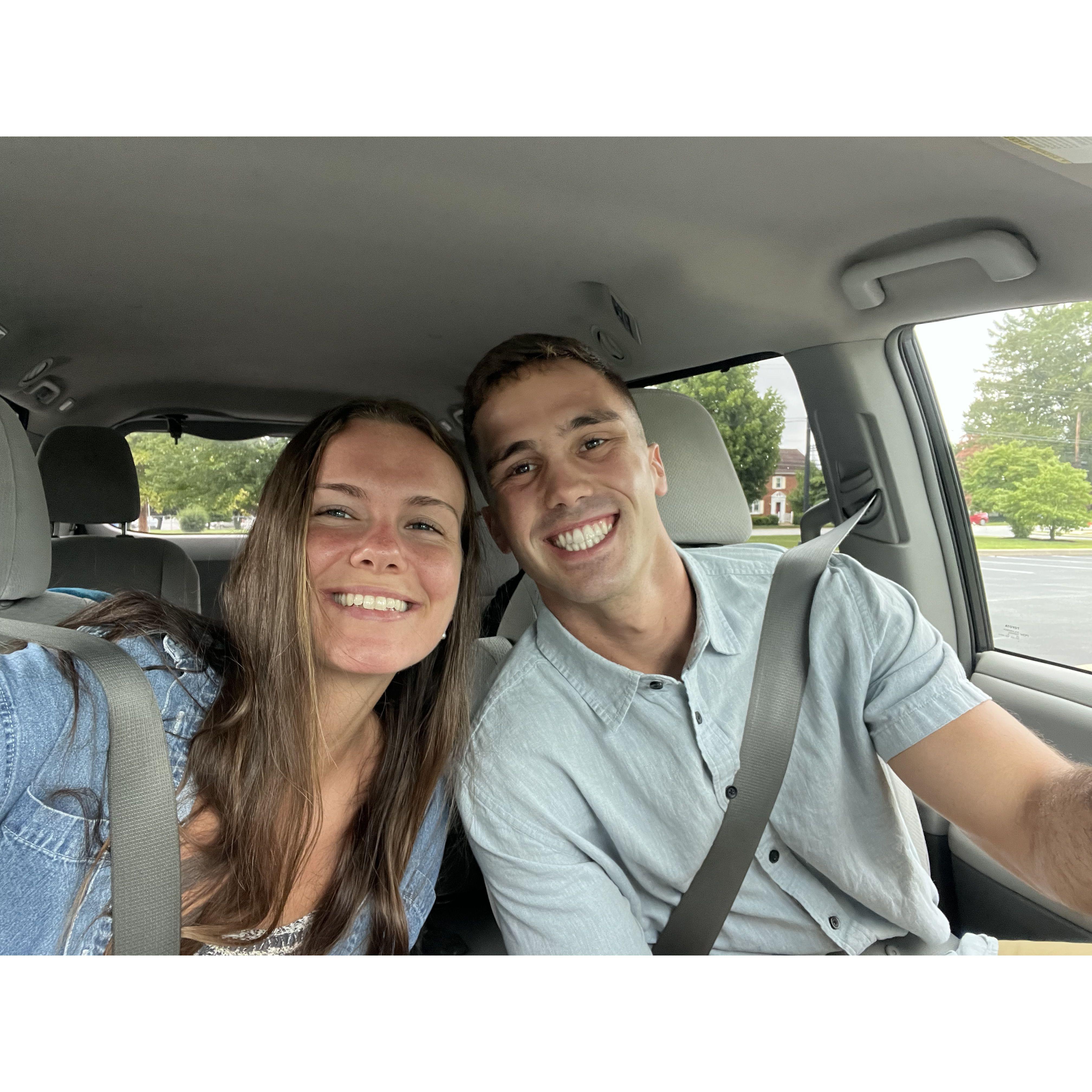 post Sunday mass & pre engagement : )