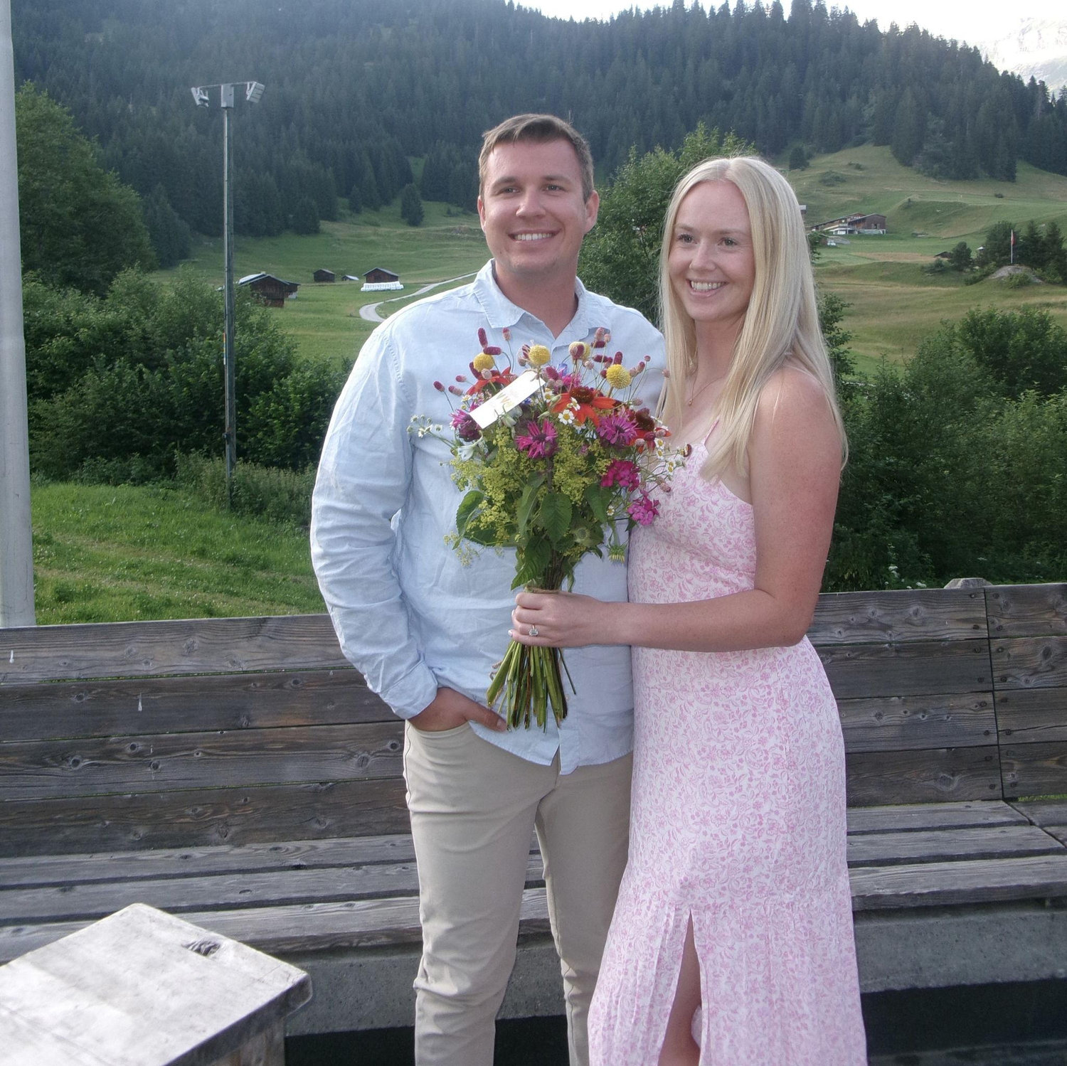 Engagement celebration dinner