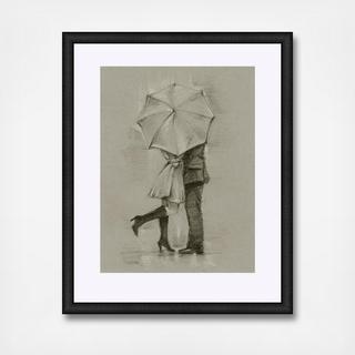 Rainy Day Rendezvous III Framed Wall Art