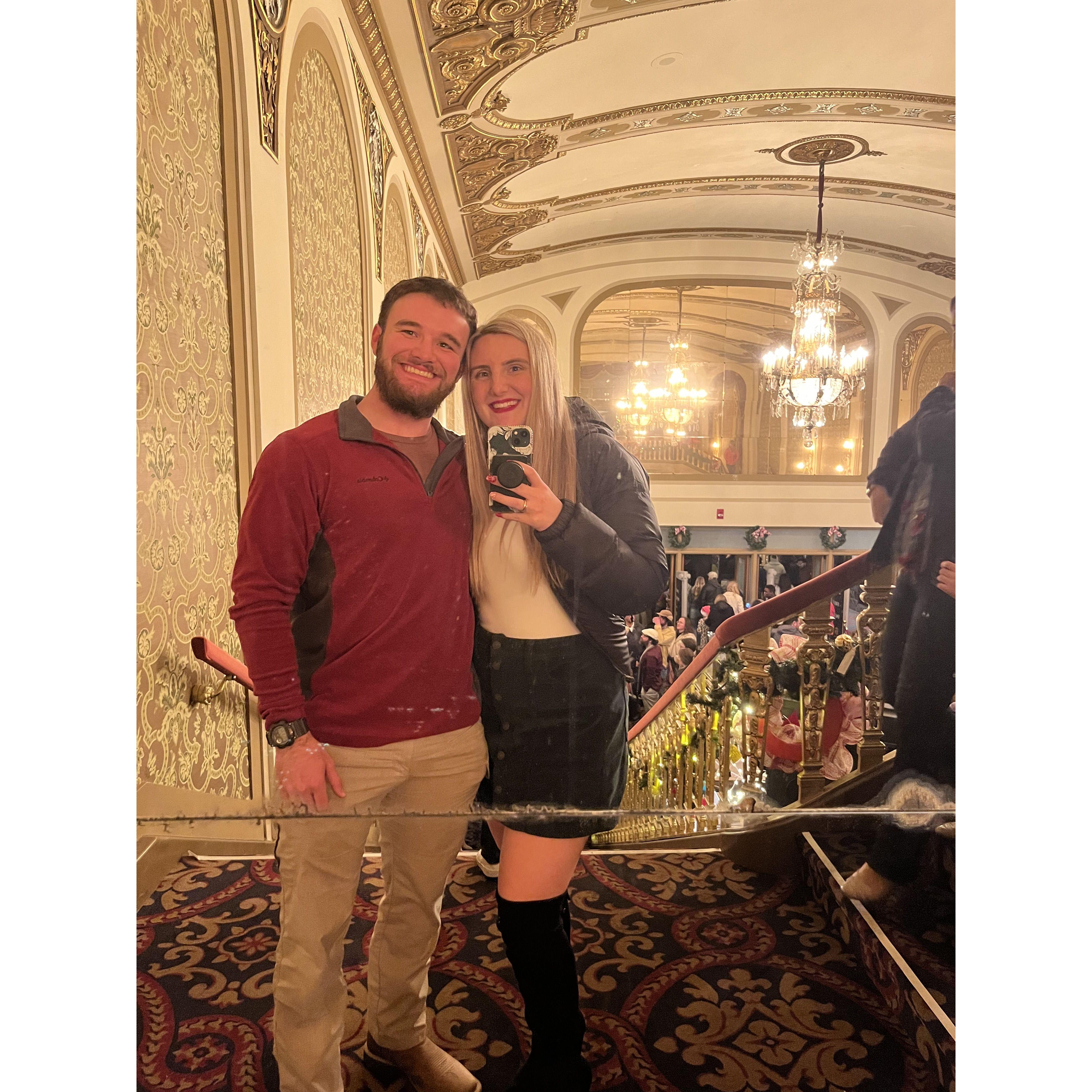 Our first musical (Bailey did not know it was a musical)