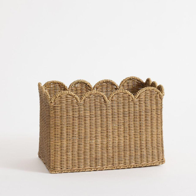 Marseille Scalloped Large Basket
