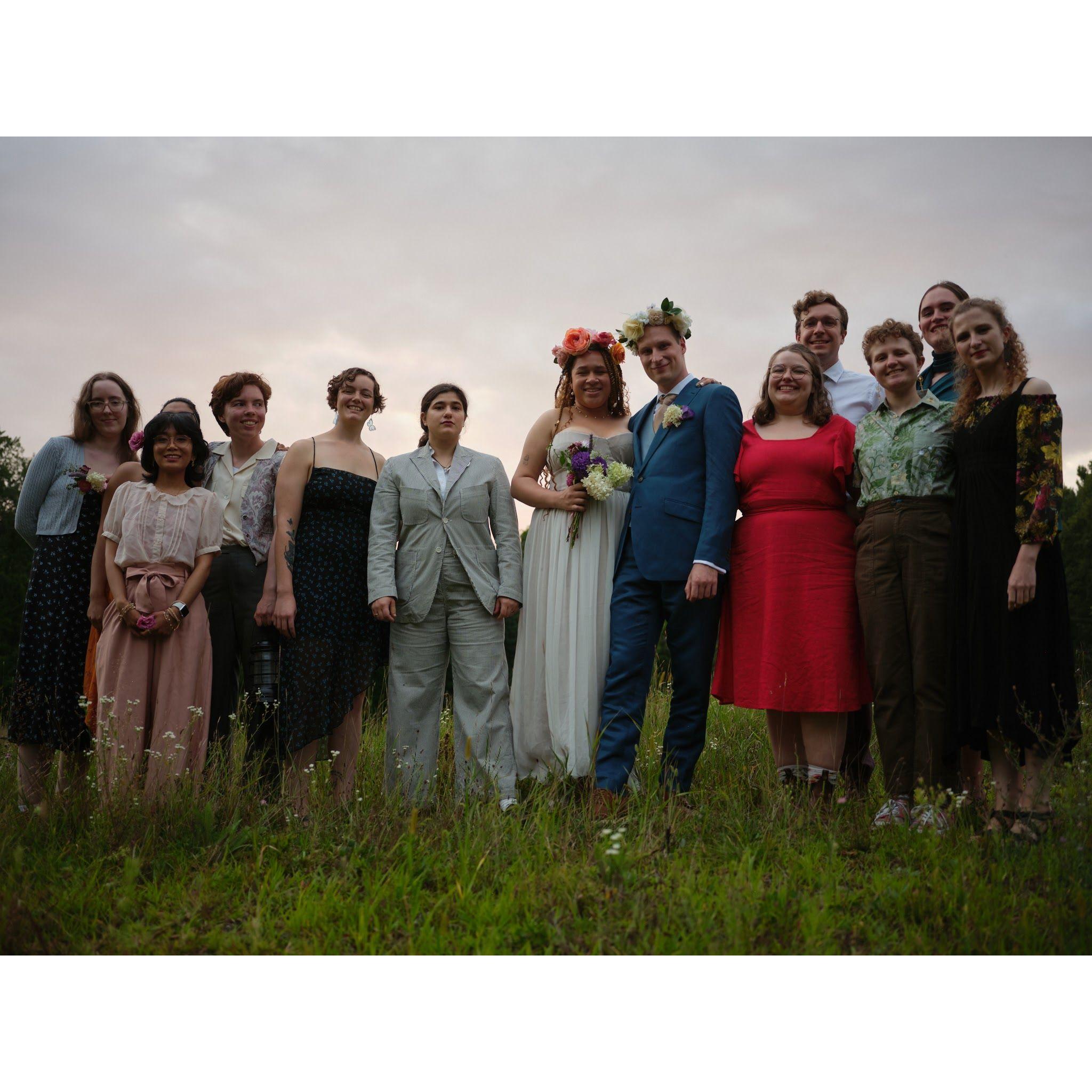 Left to right: Sam, Manamaya, Rod, Sabra, Julia, Miki, Arthur, Grace, Luke, Chiara, Mel, Kyra