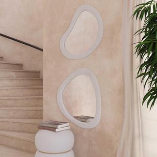 Klaryss Teardrop Boucle Wall Mirror